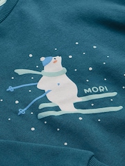 MOR Hearts Print Supersoft Oversized Sweatshirt - Image 4 of 4