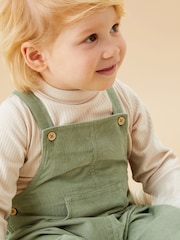 Verde - MORI Corduroy Adjustable Dungarees - Imagen 1 de 4