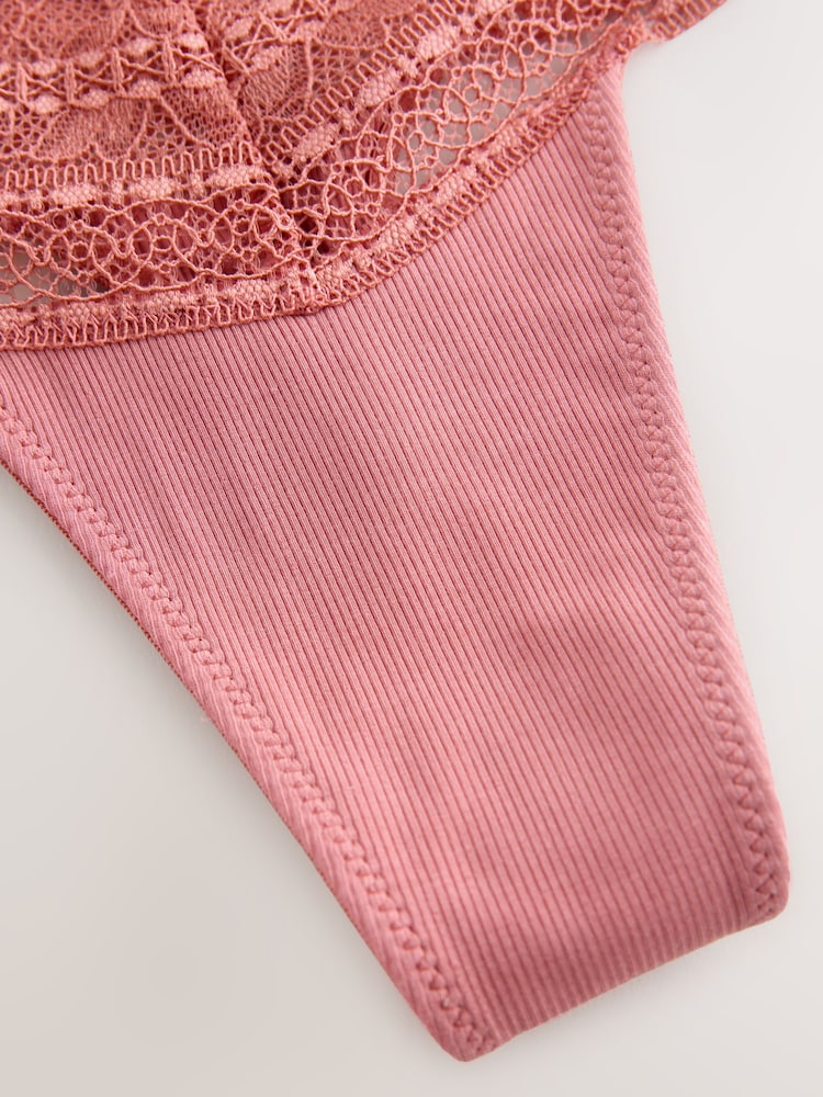 Terrakotta - Premium-Spitzenslips - Bild 6 von 6 Terrakotta - Premium-Spitzenslips - Bild 6 von 6