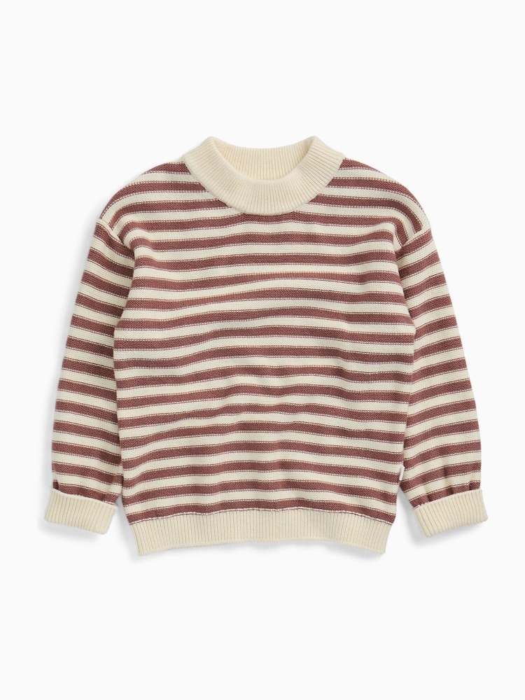MORI Pink Stripe Supersoft Knitted Jumper - Image 2 of 3