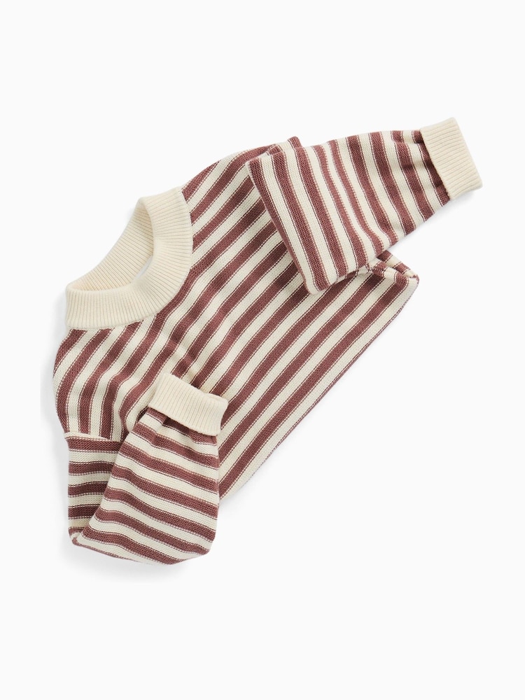 MORI Pink Stripe Supersoft Knitted Jumper - Image 3 of 3