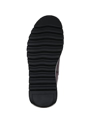 Pavers Purple Dual Buckle Calf Length Boots - Image 5 of 6