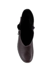 Pavers Purple Dual Buckle Calf Length Boots - Image 6 of 6