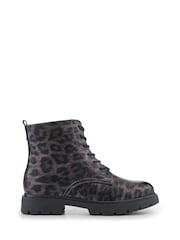 Pavers Lace-Up Block-Heeled Boots - Slika 2 iz 6