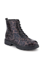 Pavers Lace-Up Block-Heeled Boots - Slika 3 iz 6