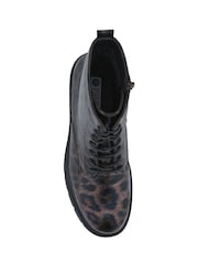 Pavers Lace-Up Block-Heeled Boots - Slika 6 iz 6