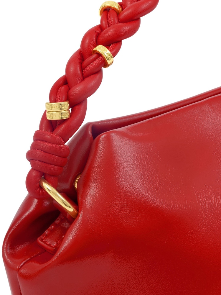 Katie Loxton Red Arden Braided Top Handle Bag - Image 4 of 4