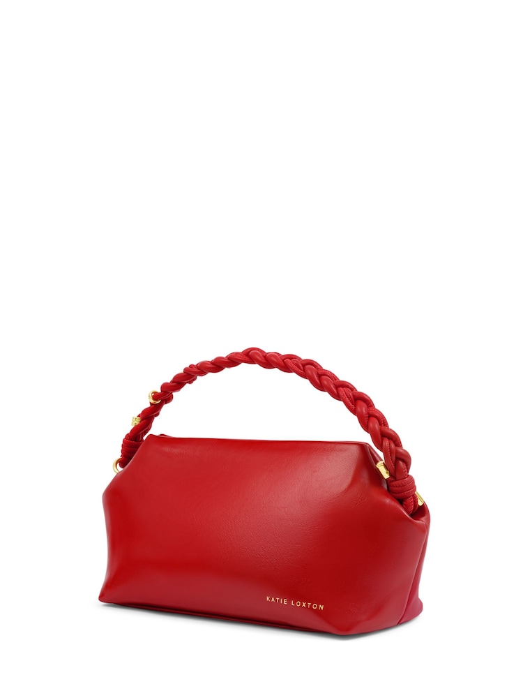 Katie Loxton Red Arden Braided Top Handle Bag - Image 5 of 5