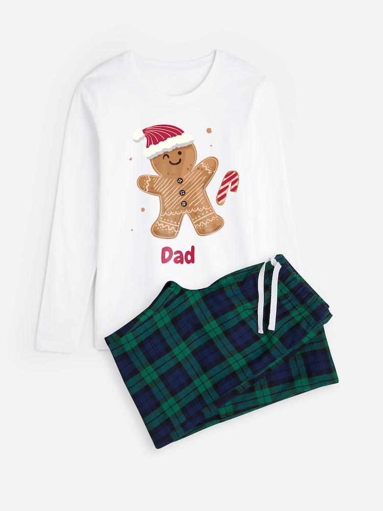 Personalised Men's Gingerbread Family Pyjamas by Stitch Style - Image 1 of 5 Personalised Men's Gingerbread Family Pyjamas by Stitch Style - Image 1 of 5