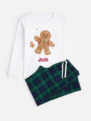 Personalised Toddlers Gingerbread Family Pyjamas by Stitch Style - Image 1 of 5