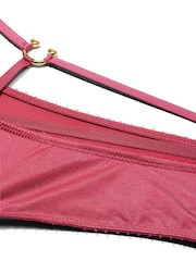 Victoria's Secret Peony Pink Cheeky Strappy Ring Knickers - Image 3 of 3