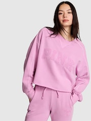 Victoria's Secret Pink Light Lilac Purple Sweatshirt - Image 1 of 3