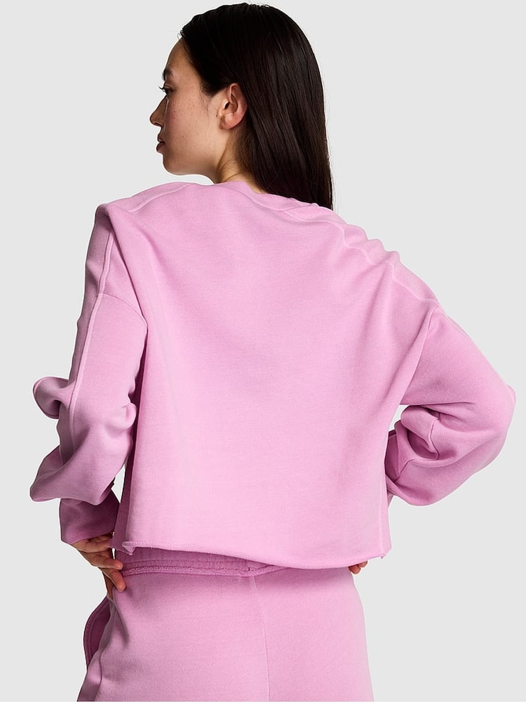 Victoria's Secret Pink Light Lilac Purple Sweatshirt - Image 2 of 3
