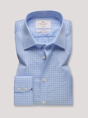 Hawes & Curtis Blue Grid Check Non-Iron Shirt - Image 1 of 3