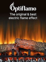 Dimplex Cream Chadwick Optiflame Electric Fireplace Suite - Image 4 of 6