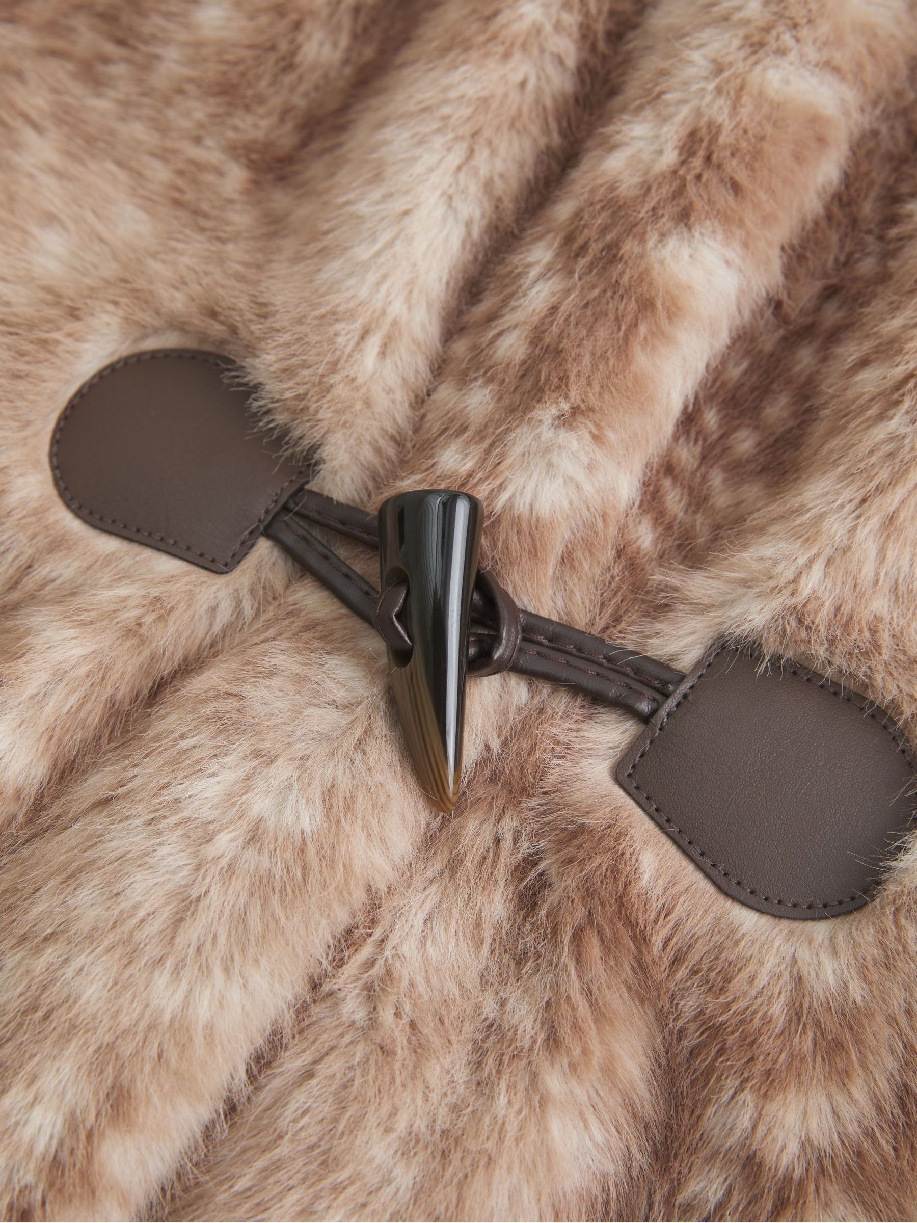 Buy Hollister Brown Faux Fur Coat from the Next UK online shop
