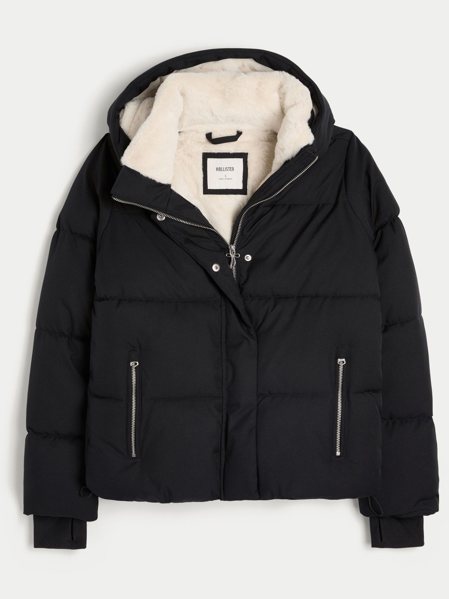 Buy Hollister All Weather Puffer Coat from Next USA