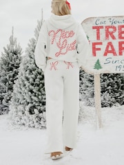 Hollister Low Rise Baggy Candy Cane Christmas Graphic Joggers - Image 4 de 6