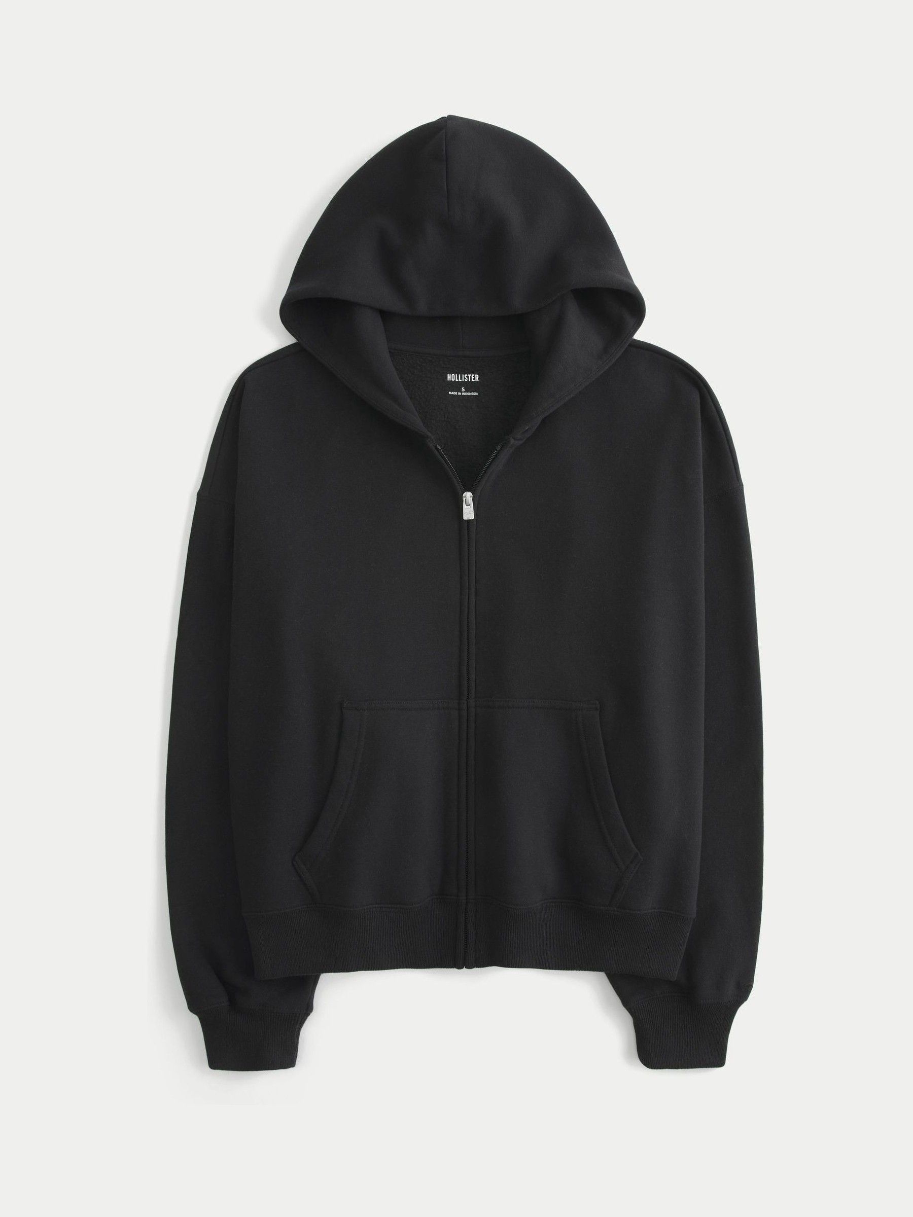 Buy Hollister Black Zip-Through Hoodie from Next USA