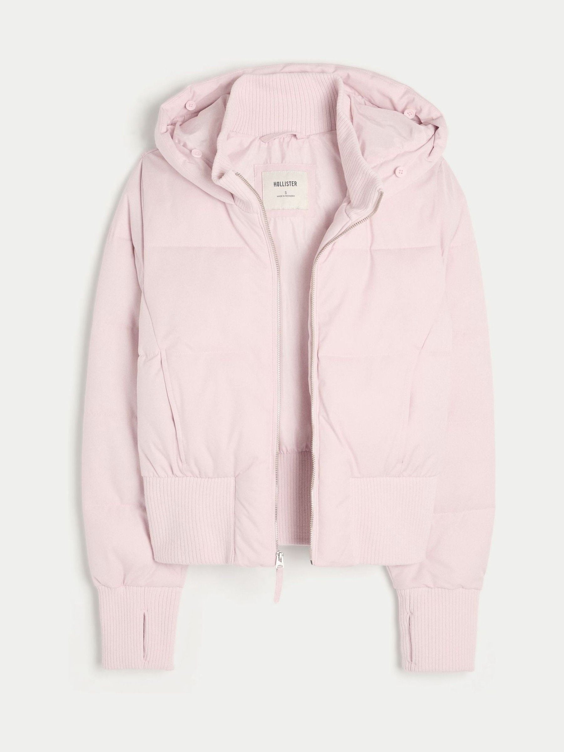 Next：日本 ピンク - Hollister フェイクファーフード ボンバーコート