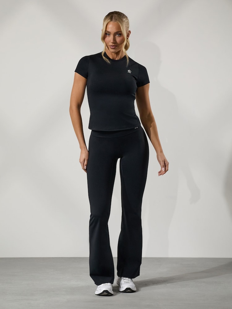 Gym King Black 365 Flared Yoga Leggings - Image 4 of 4