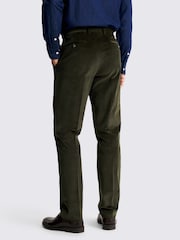 MOSS Tailored Fit Dark Green Corduroy Trousers - Image 2 of 3