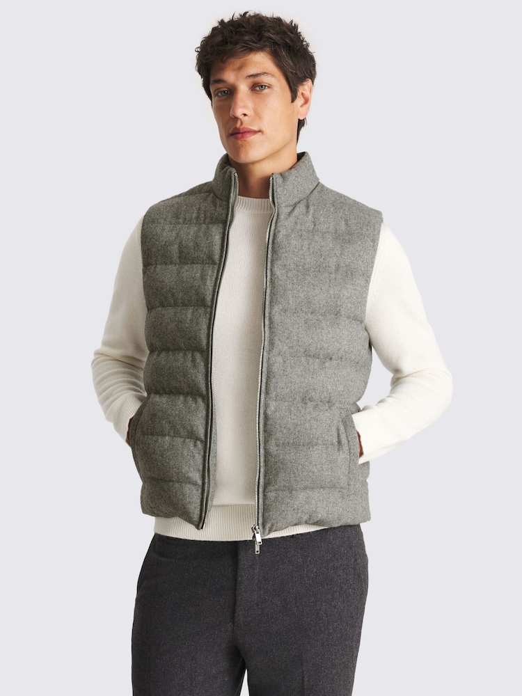 MOSS Flannel Gilet - Image 1 of 4 MOSS Flannel Gilet - Image 1 of 4