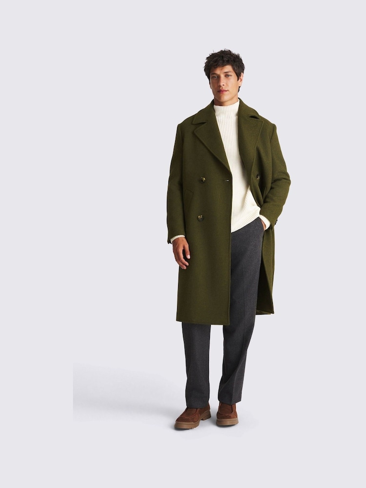 MOSS Green Long Coat - Image 1 of 4 MOSS Green Long Coat - Image 1 of 4