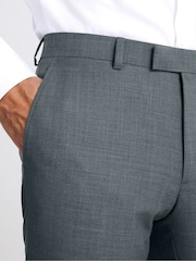 MOSS Slim Fit Teal Blue Trousers - Image 3 of 3