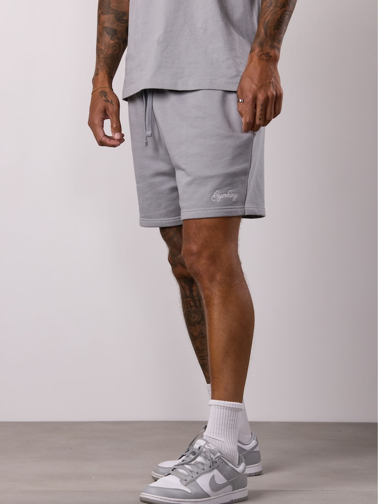 Gym King Grey Relaxed Fit Shorts - Image 1 of 4