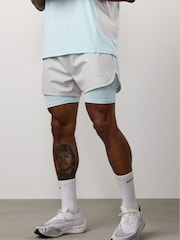 Gym King Grey Progress 2-In-1 Shorts - Image 1 of 4