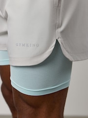 Gym King Grey Progress 2-In-1 Shorts - Image 4 of 4