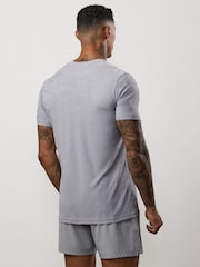 Gym King Grey Progress Texture T-Shirt - Image 2 of 4