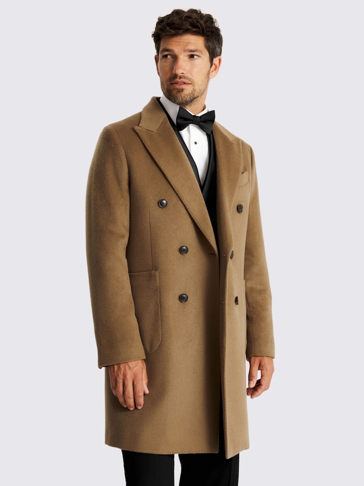 MOSS Natural Camel Wool Blend Overcoat - Image 2 of 6 MOSS Natural Camel Wool Blend Overcoat - Image 2 of 6