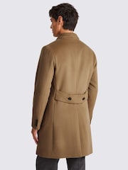MOSS Natural Camel Wool Blend Overcoat - Image 3 of 6