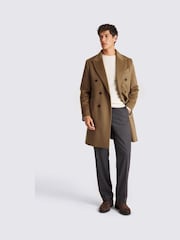MOSS Natural Camel Wool Blend Overcoat - Image 4 of 6