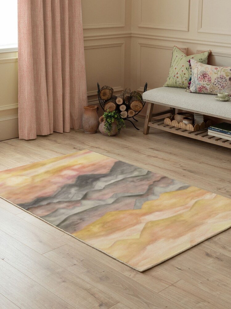 Voyage Maison Orange Arizona Sand Printed 100% Wool Rug - Image 1 of 3 Voyage Maison Orange Arizona Sand Printed 100% Wool Rug - Image 1 of 3