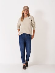 Crew Clothing Natural Harmony Button Neck Jumper - Image 3 of 5