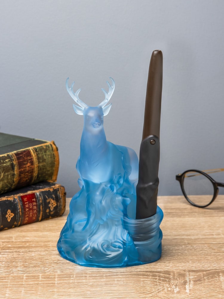 Harry Potter Blue Patronus Light with Wand Remote Control - Image 1 of 5 Harry Potter Blue Patronus Light with Wand Remote Control - Image 1 of 5