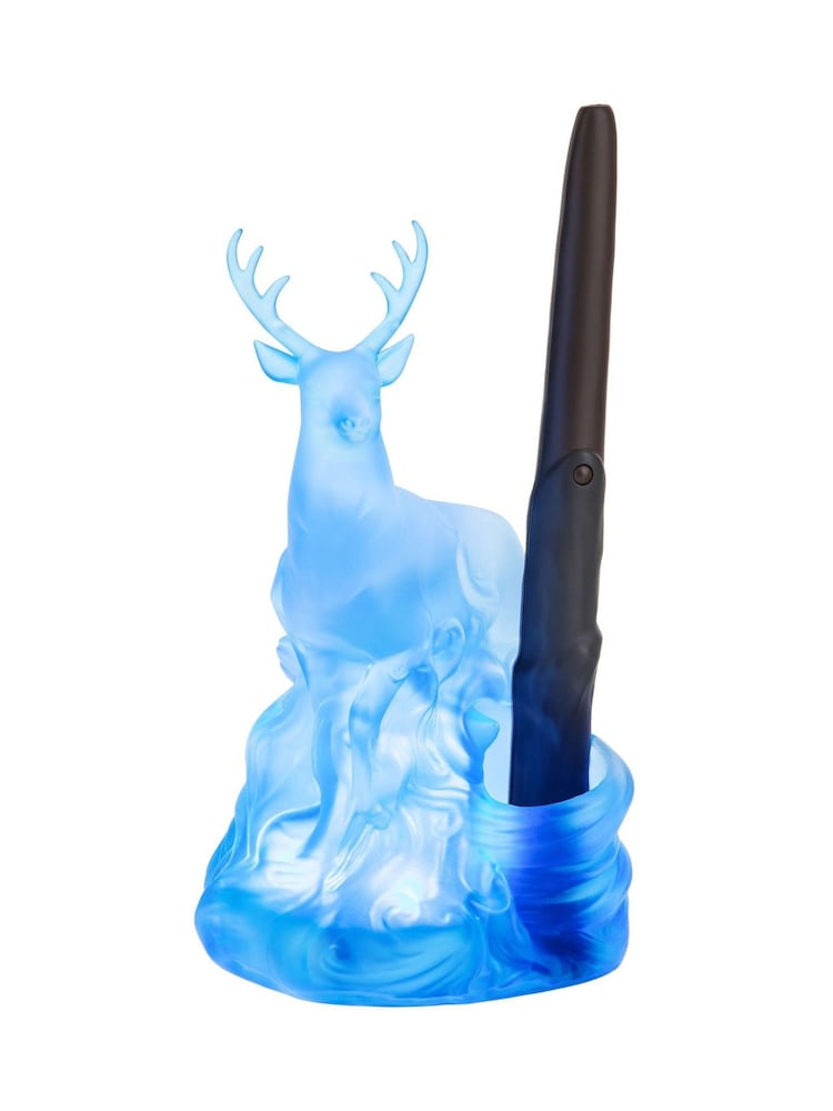 Lanyard Harry Potter – Patronus Reindeer – Noir Et Bleu Lumineux – Neuf