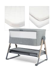 Mamas & Papas Grey White Lua Crib Bundle - Image 1 of 5