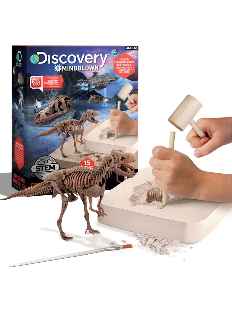 Discovery Mindblown Dinosaur Excavation Kit 3D Puzzle TRex Toy - Image 1 of 5