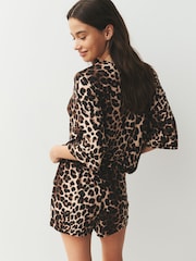 Leopard Cosy Short Set Pyjamas - Image 2 of 8