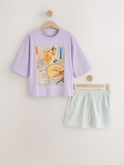 Lilac Seminal x Lindsey Cherek Waller Short Pyjamas Set - Image 1 of 5