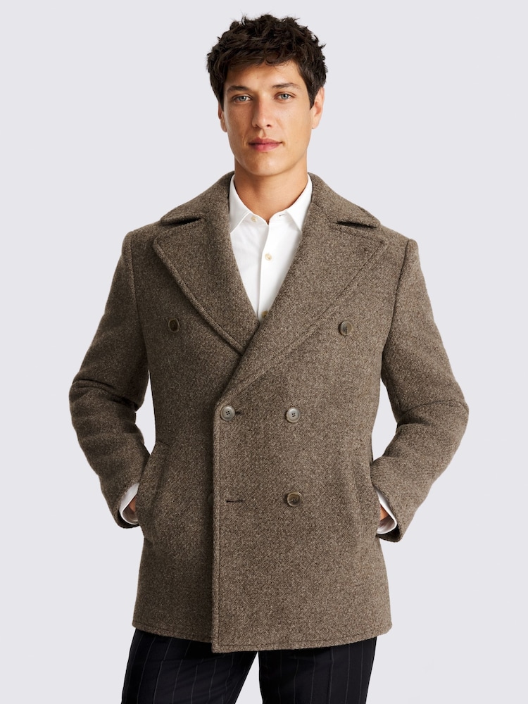 MOSS Natural Peacoat - Image 1 of 4