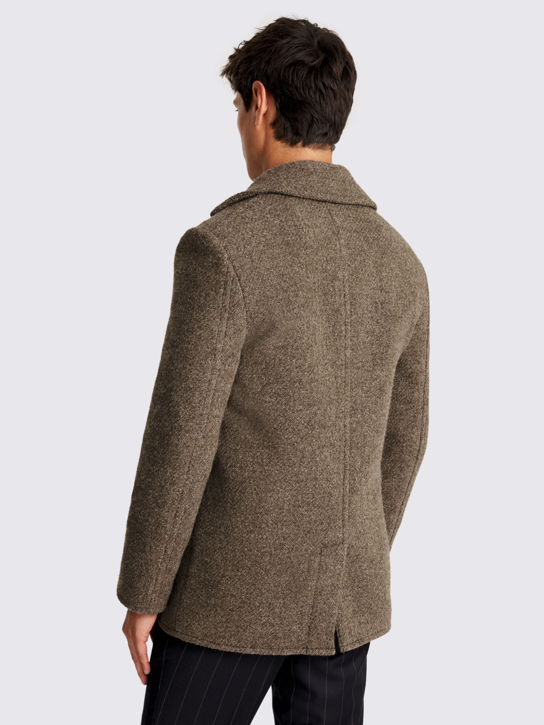Buy MOSS Taupe Italian Peacoat from Next USA