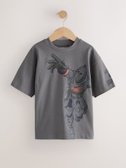 Charcoal Grey Fortnite Print Short Sleeved T-Shirt (4-16yrs) - Image 1 of 5