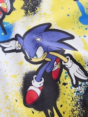 Ecru Graffiti Sonic T-Shirt (3-16yrs) - Image 4 of 4