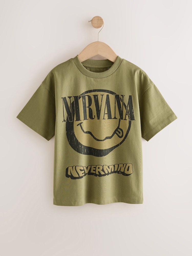 Nirvana カーキ - バンド Tシャツ(3~16 歳) - 画像 1 / 4 Nirvana カーキ - バンド Tシャツ(3~16 歳) - 画像 1 / 4