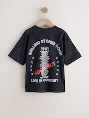 Rolling Stones ブラック ウォッシュ加工 - バンド Tシャツ（3～16 歳） - 画像 5 / 8